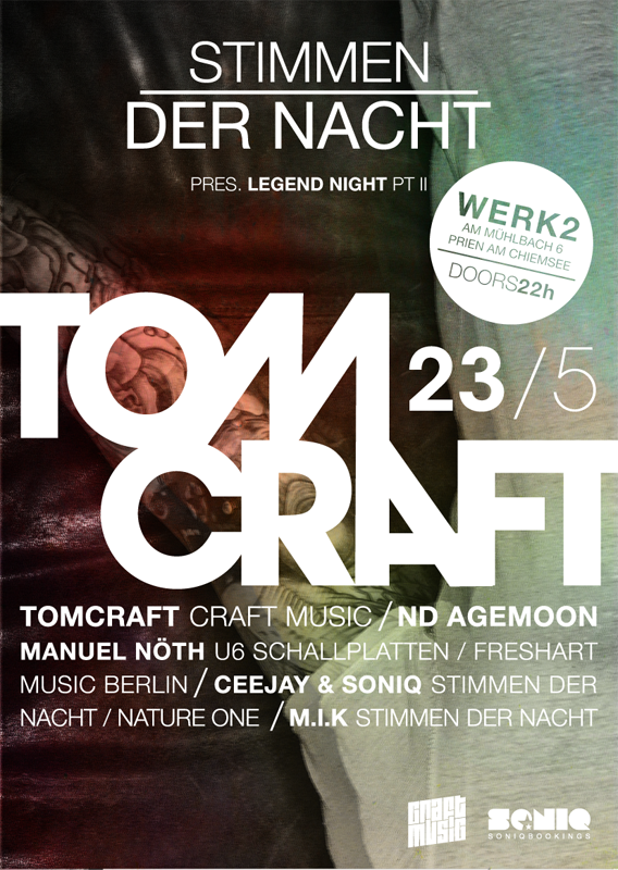 Flyer | Stimmen der Nacht, Legend Night Part II, Tomcraft