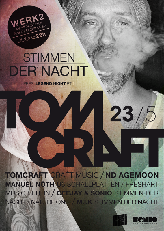 Flyer | Stimmen der Nacht, Legend Night Part II, Tomcraft