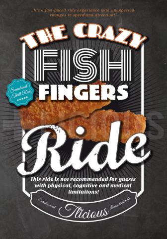 THE CRAZY FISH FINGERS RIDE | POSTER